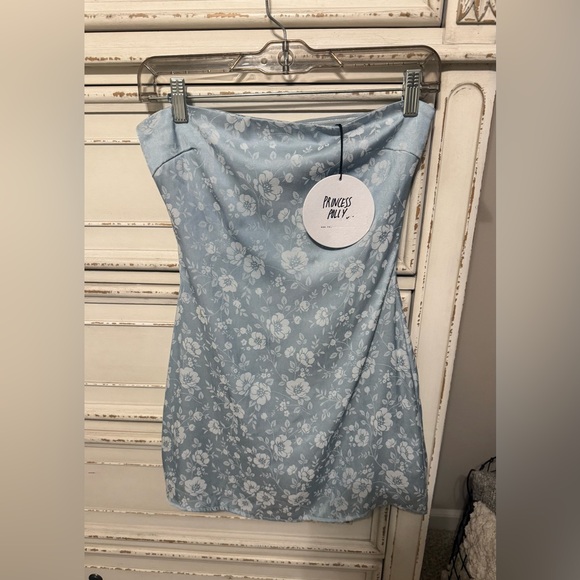 Princess Polly Ramie Strapless mini dress NWT - Picture 2 of 7